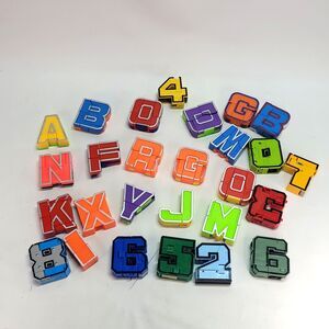 alpha bots transformer Letters numbers lot 27 Incomplete, Replacement & Parts